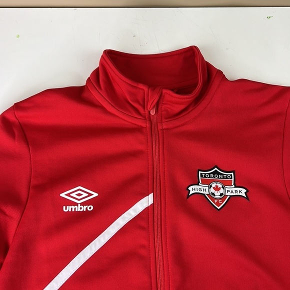 Men's Umbro  Red TFC Zippered Jacket - Picture 5 of 11
